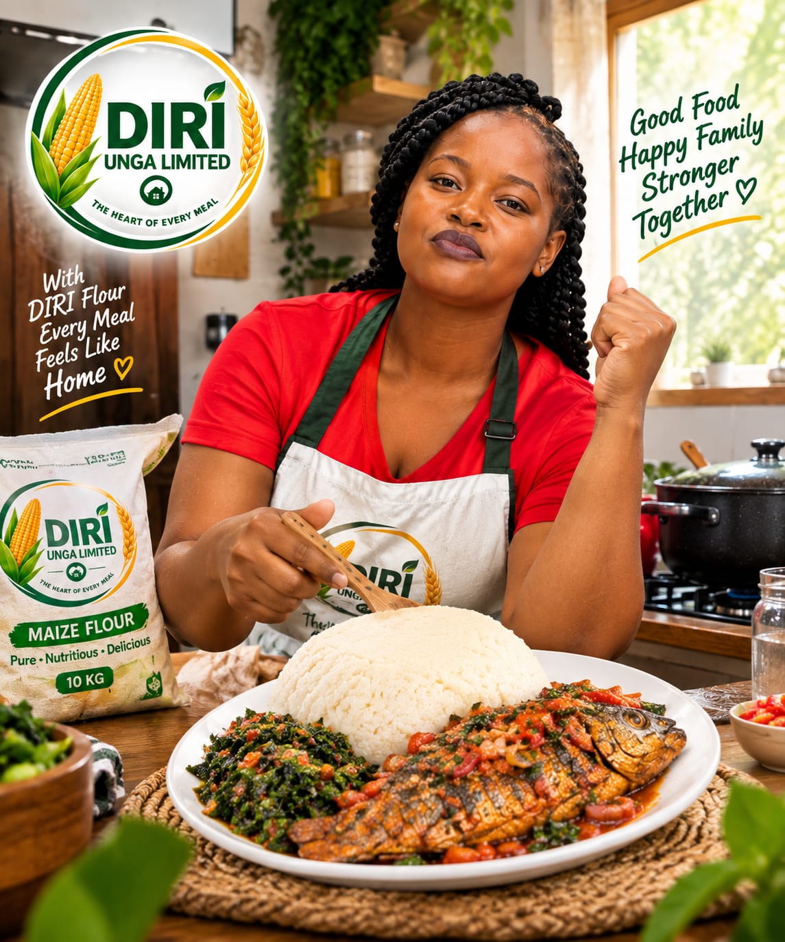 Diri Unga Maize Flour Packaging